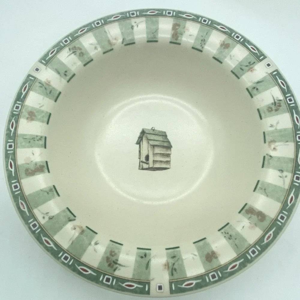 Pfaltzgraff Naturewood Deep Rimmed Soup Cereal Bowls 7 1/4